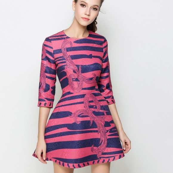 “SOLD” Comino Couture Mermaid Goddess Skater Dress - Picture 1 of 8